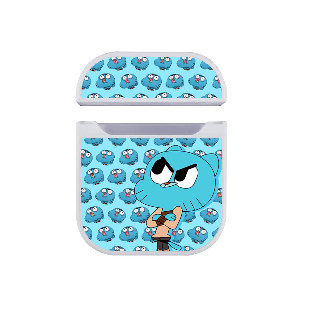 Gumball Dont Look at My Work Apple Airpods Case White