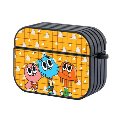 Gumball Fascinated by the Clear Sky Apple Airpods Pro 2 Case Black