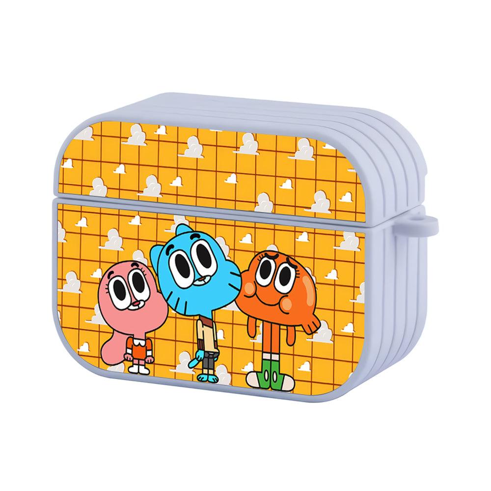Gumball Fascinated by the Clear Sky Apple Airpods Pro Case White