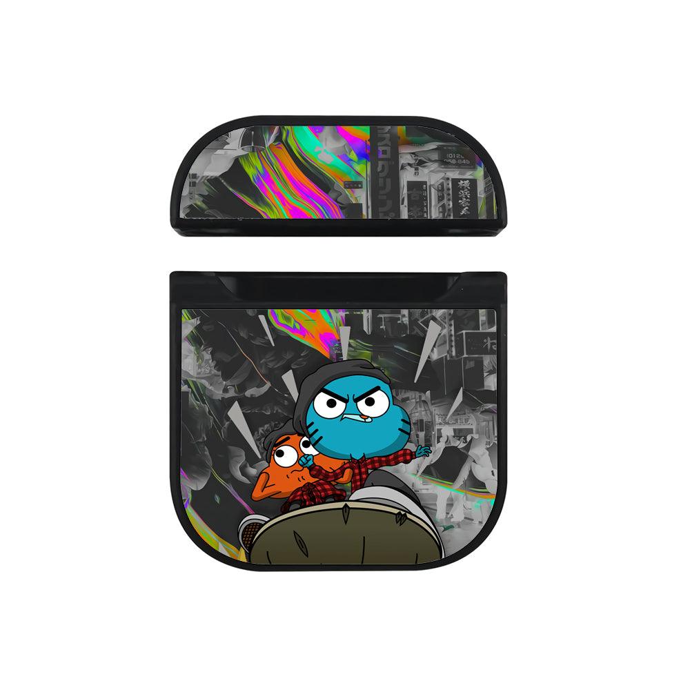Gumball Remember That I am The Rider Apple Airpods Case Black