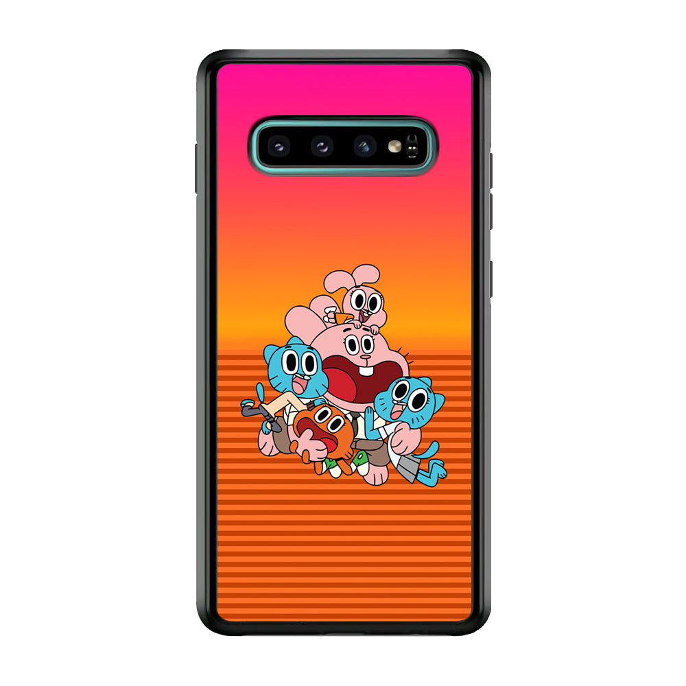 Gumball Scream on Happiness Samsung Galaxy S10 Case