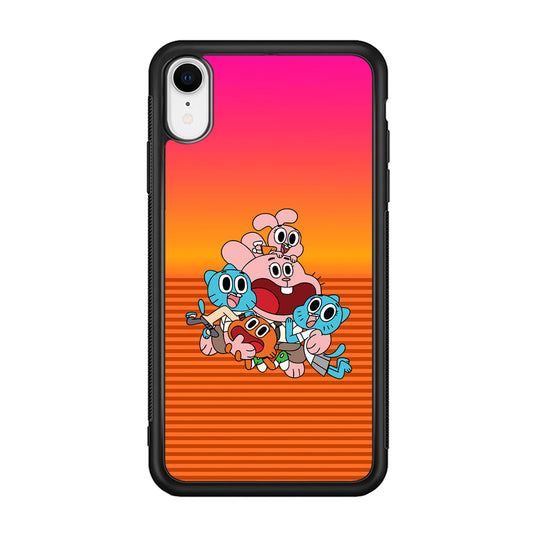 Gumball Scream on Happiness iPhone XR Case