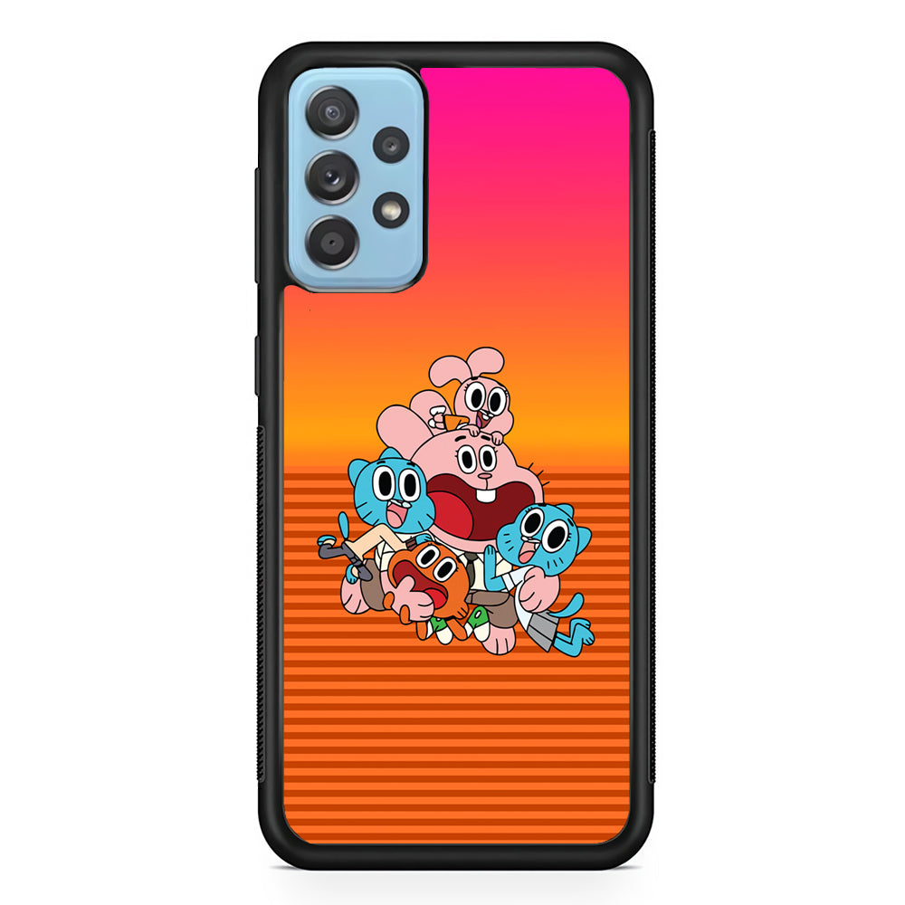 Gumball Scream on Happiness Samsung Galaxy A52 Case