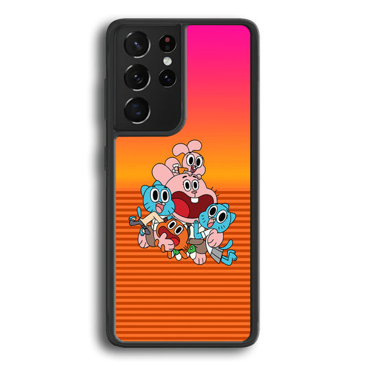 Gumball Scream on Happiness Samsung Galaxy S21 Ultra Case