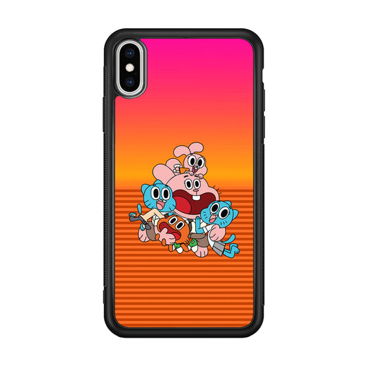 Gumball Scream on Happiness iPhone X Case