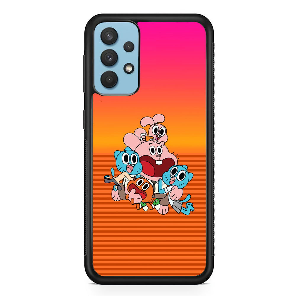 Gumball Scream on Happiness Samsung Galaxy A32 Case