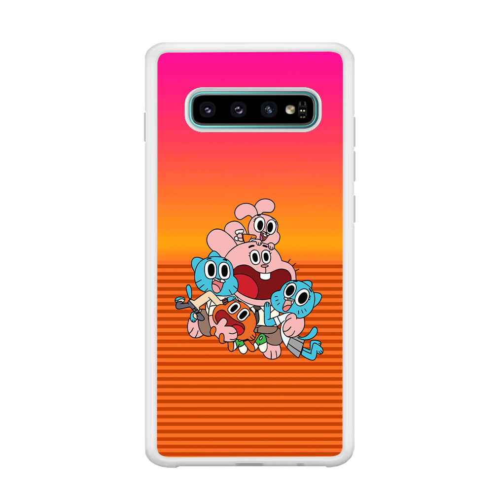 Gumball Scream on Happiness Samsung Galaxy S10 Case