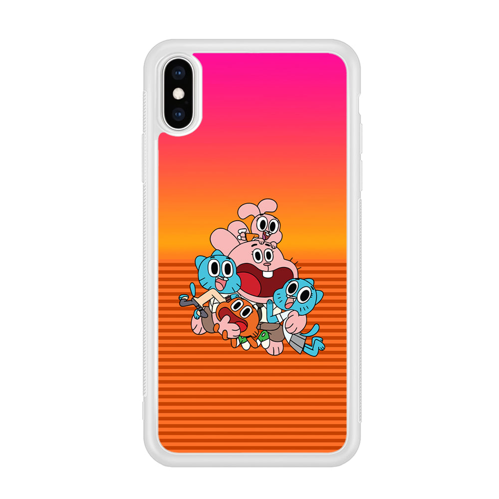 Gumball Scream on Happiness iPhone X Case