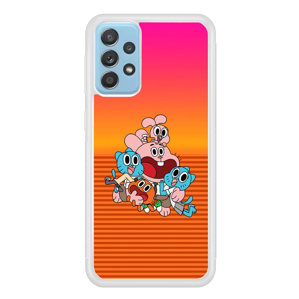 Gumball Scream on Happiness Samsung Galaxy A72 Case