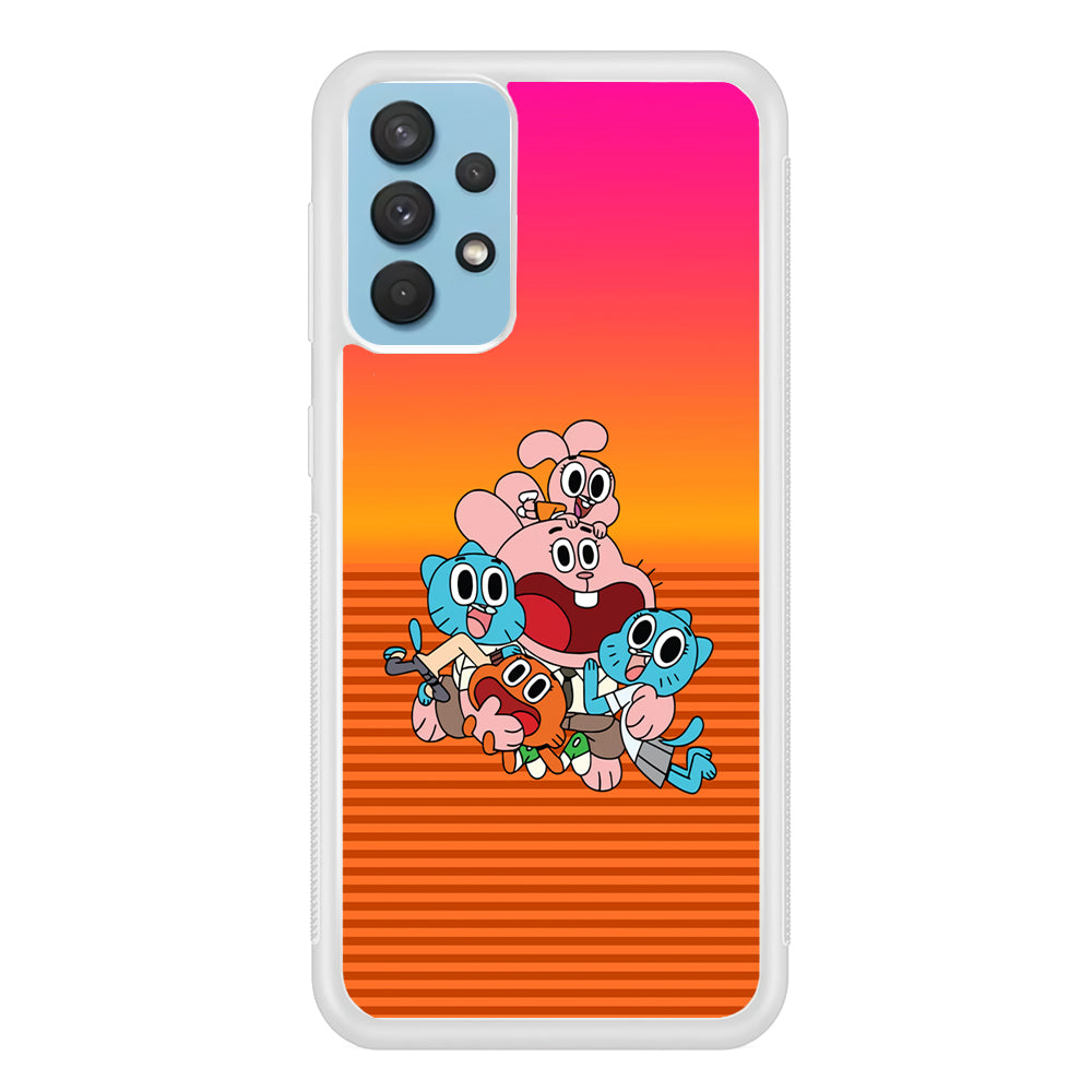 Gumball Scream on Happiness Samsung Galaxy A32 Case