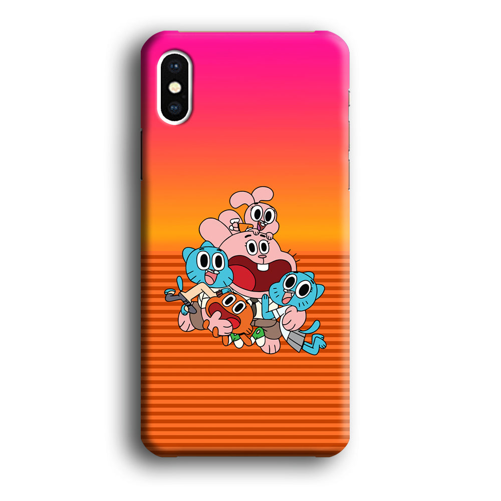 Gumball Scream on Happiness iPhone X Case