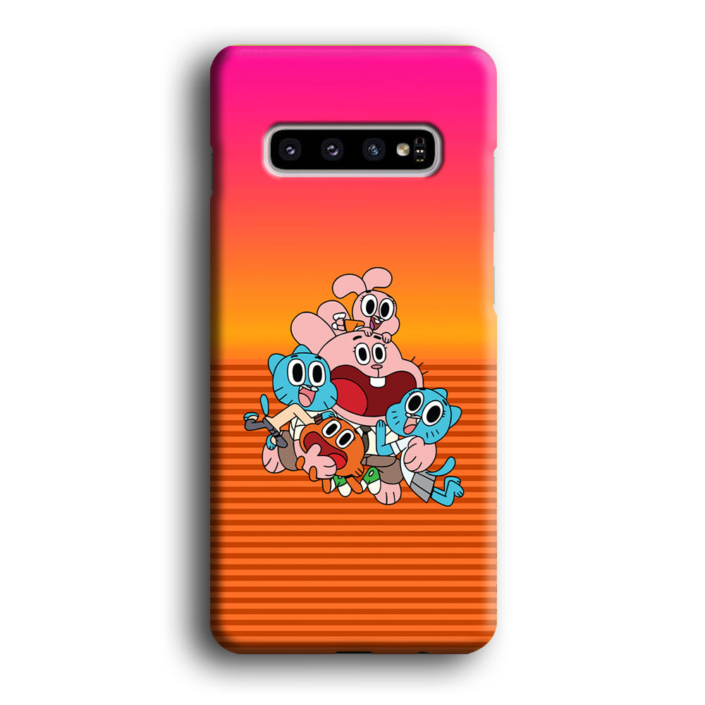 Gumball Scream on Happiness Samsung Galaxy S10 Case