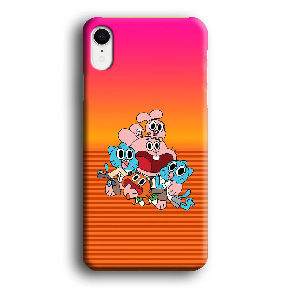 Gumball Scream on Happiness iPhone XR Case