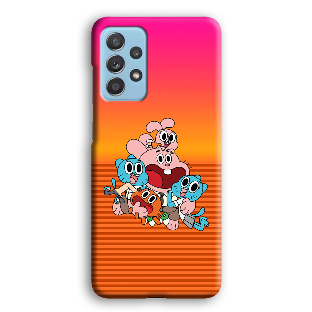 Gumball Scream on Happiness Samsung Galaxy A72 Case