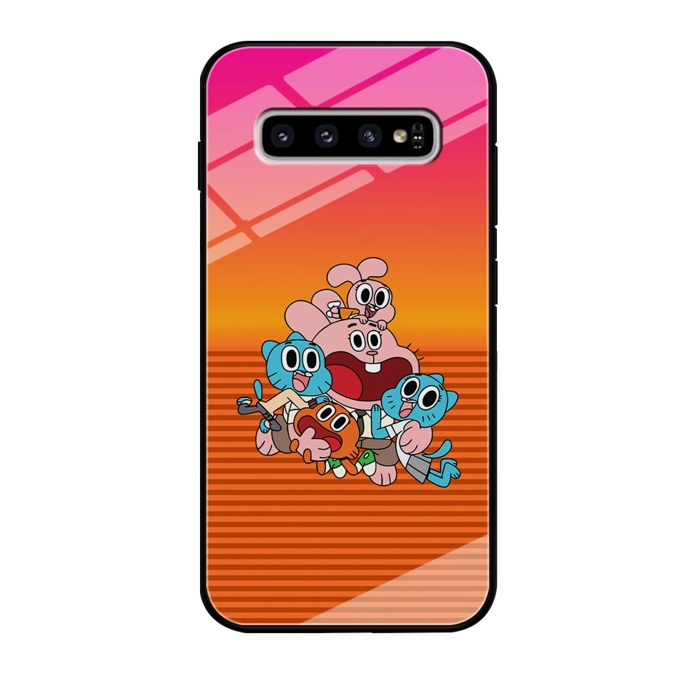 Gumball Scream on Happiness Samsung Galaxy S10 Case