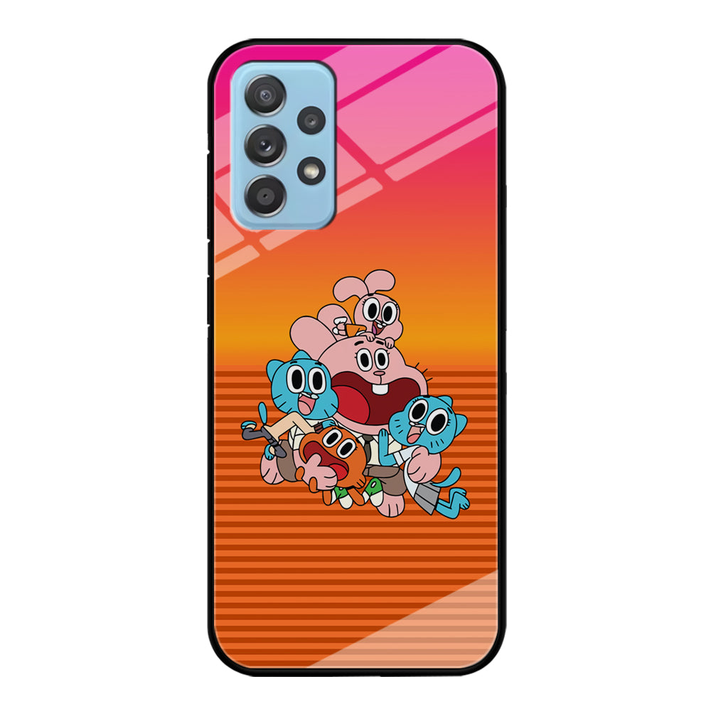 Gumball Scream on Happiness Samsung Galaxy A72 Case