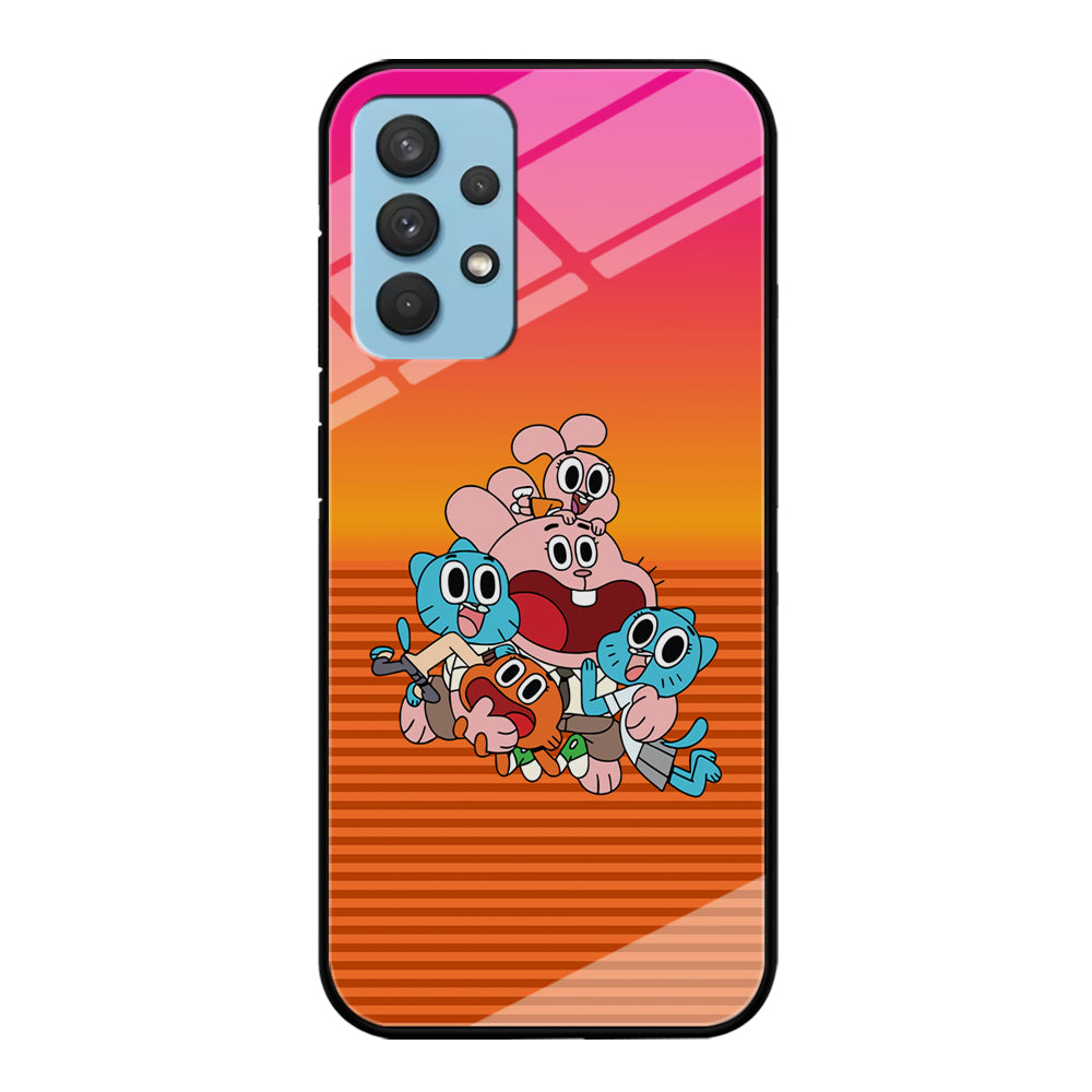 Gumball Scream on Happiness Samsung Galaxy A32 Case