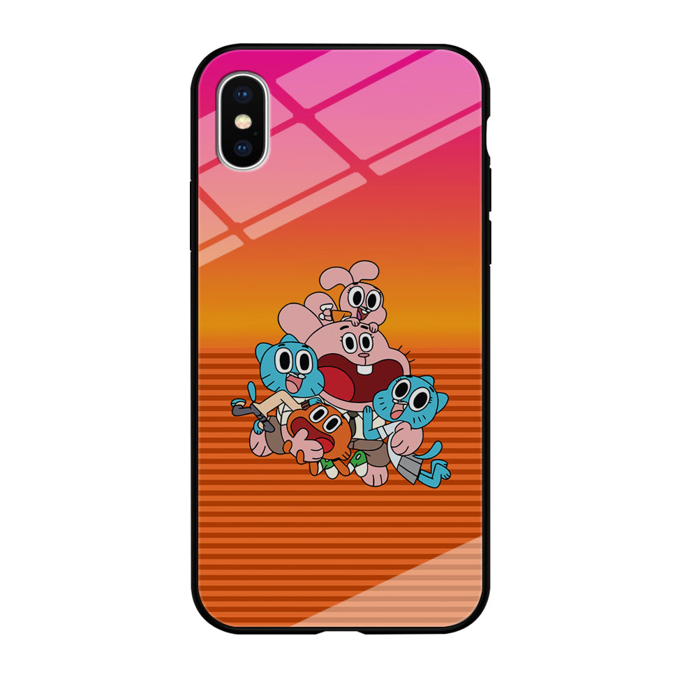 Gumball Scream on Happiness iPhone X Case