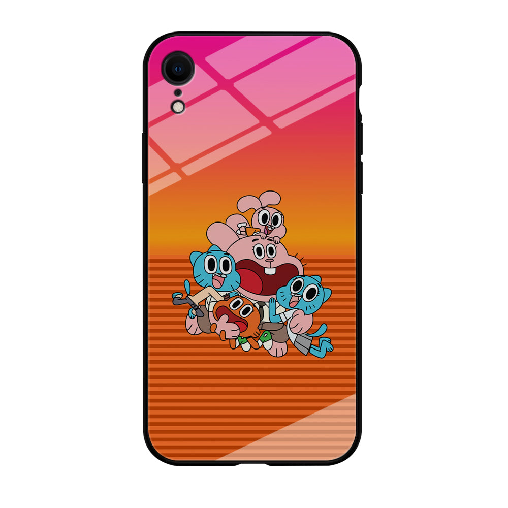 Gumball Scream on Happiness iPhone XR Case