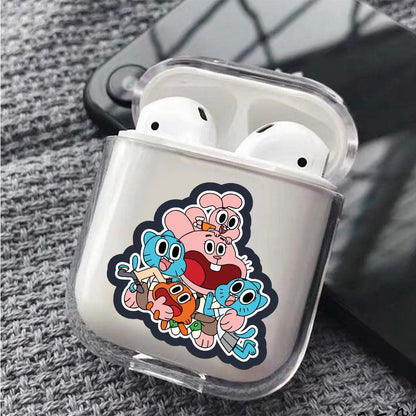 Gumball Watterson Family Apple Airpods Clear Case