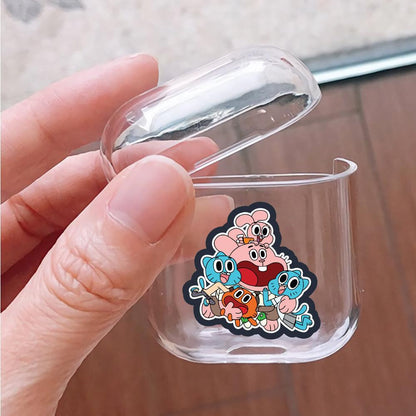 Gumball Watterson Family Apple Airpods Clear Case