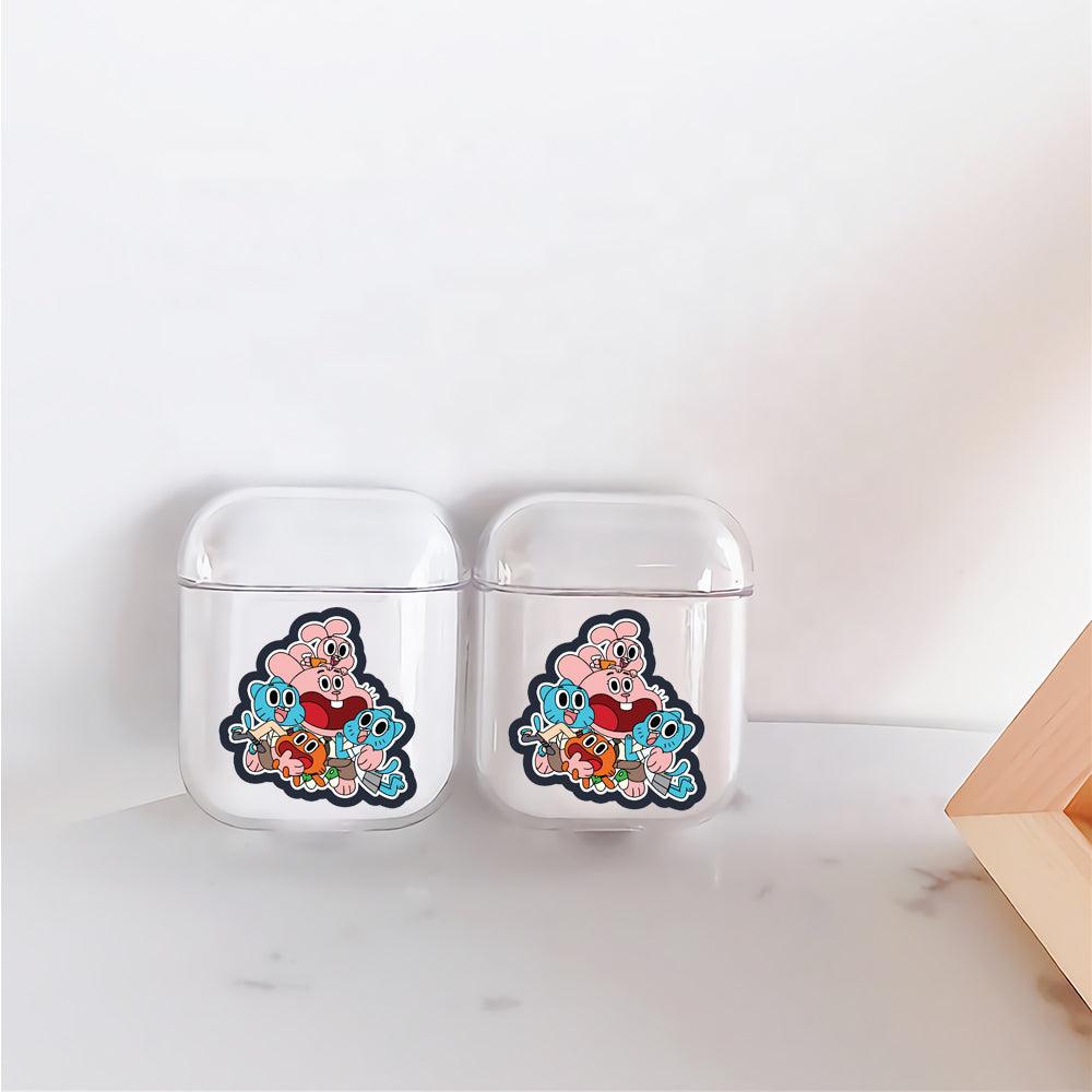 Gumball Watterson Family Apple Airpods Clear Case
