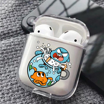 Gumball and Darwin Brotherhood Apple Airpods Clear Case
