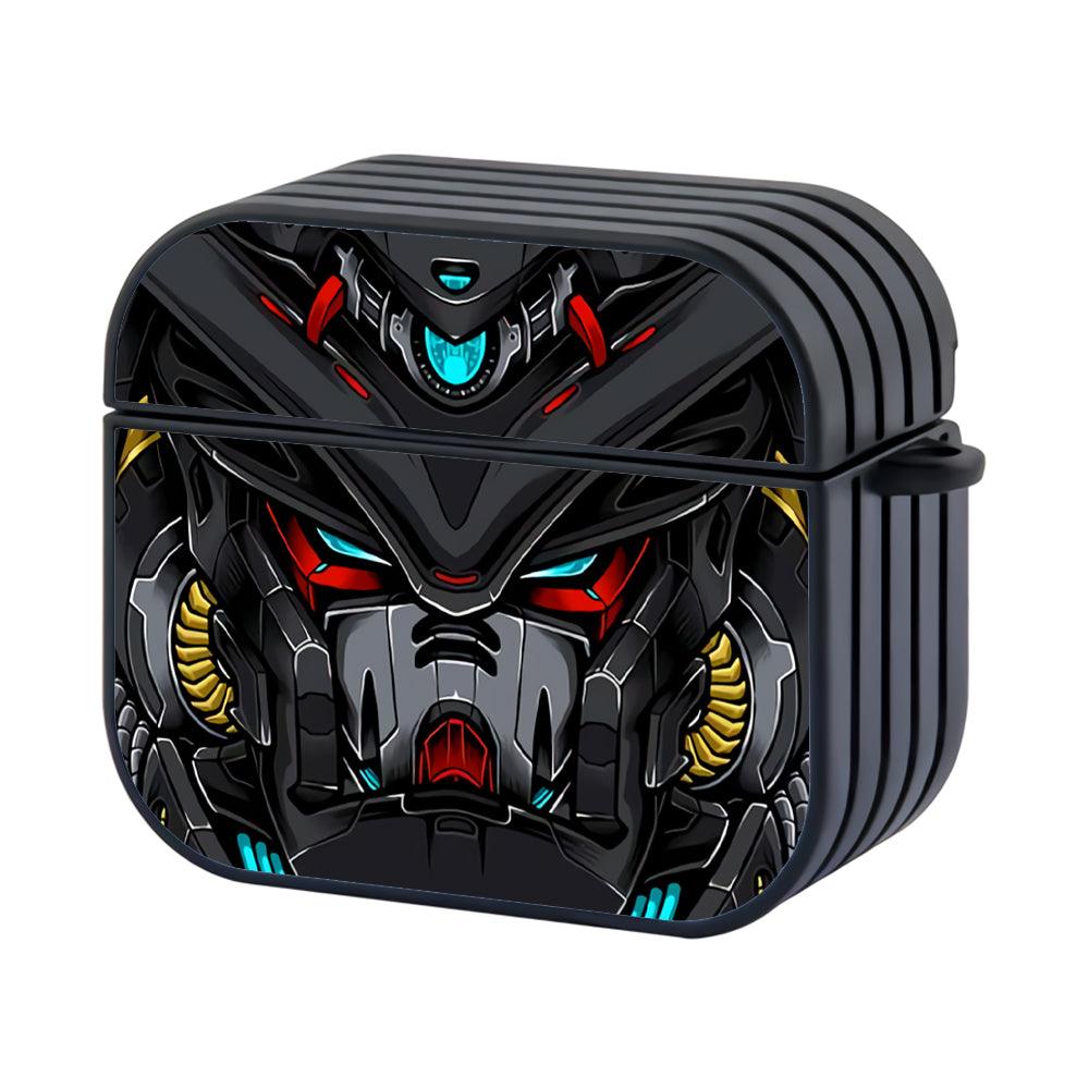 Gundam Head Black Apple Airpods 3 Case Black