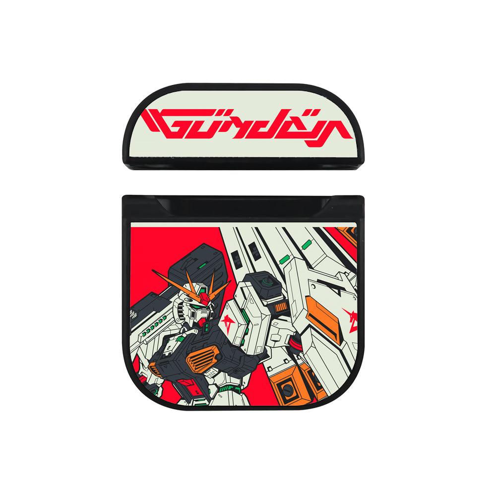 Gundam The Flaming Spirit Apple Airpods Case Black