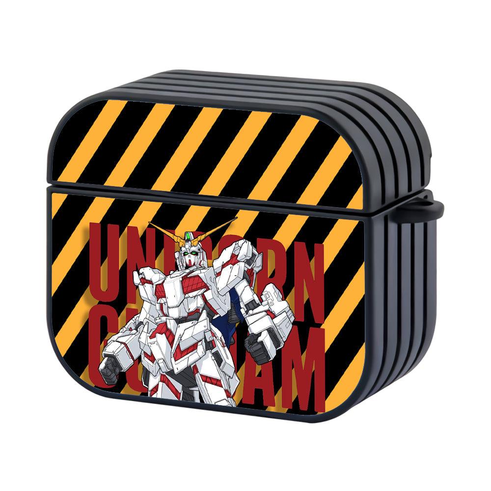 Gundam Unicorn Bold of Danger Apple Airpods 4 Case Black