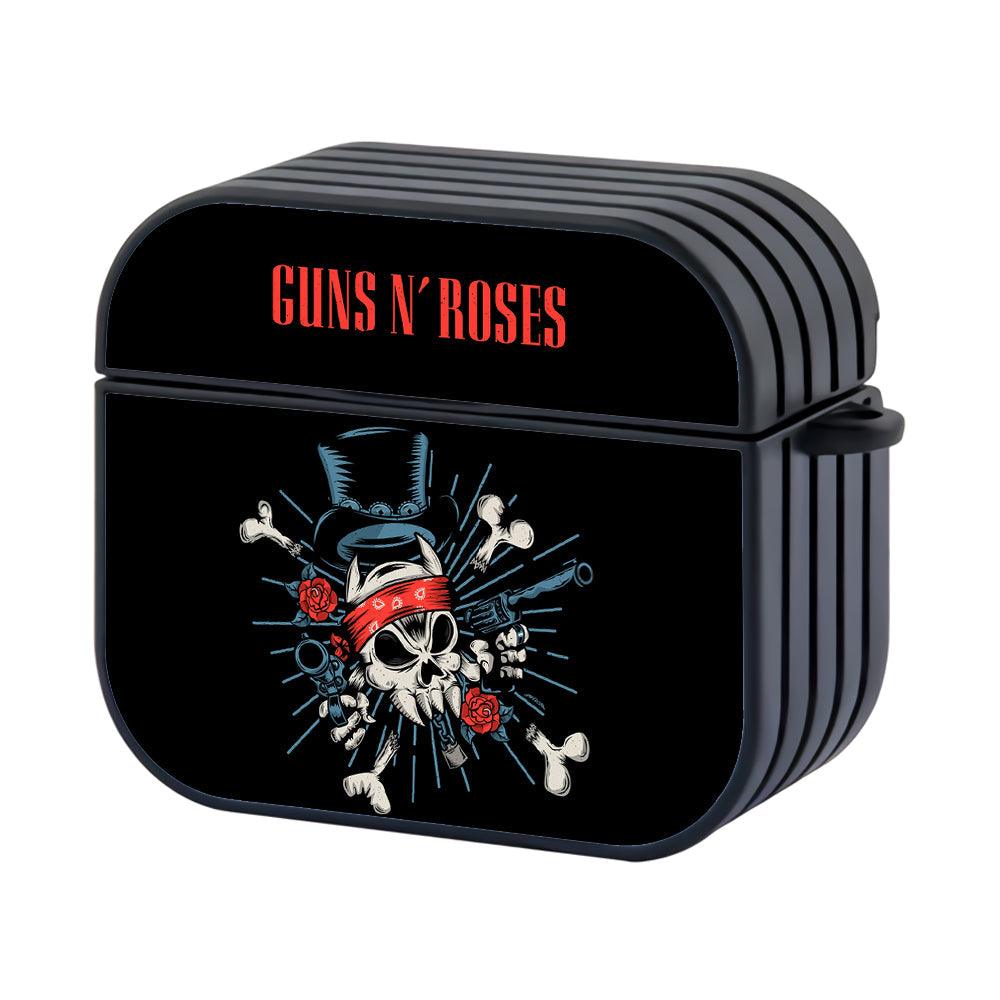 Guns N Roses Skull of Honour Apple Airpods 4 Case Black