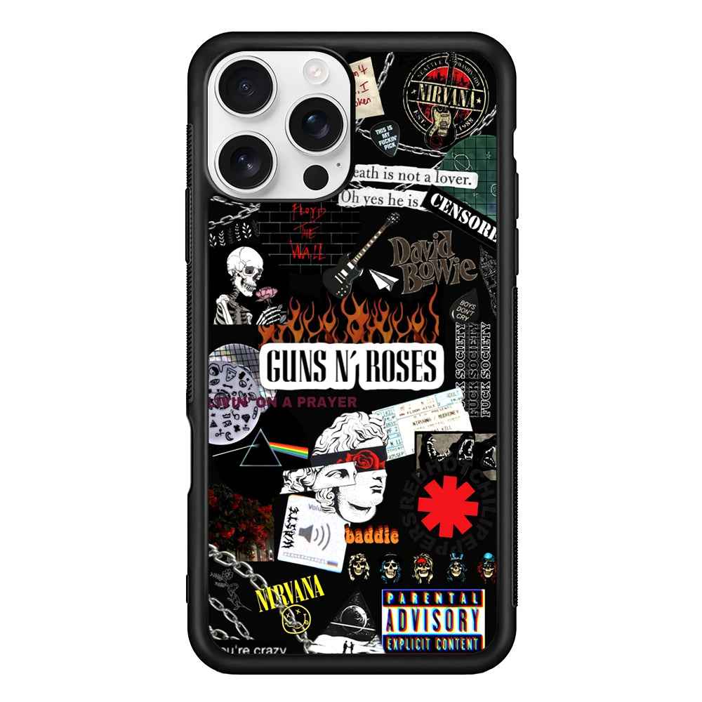 Guns N Roses and Friends Signature iPhone 16 Pro Max Case