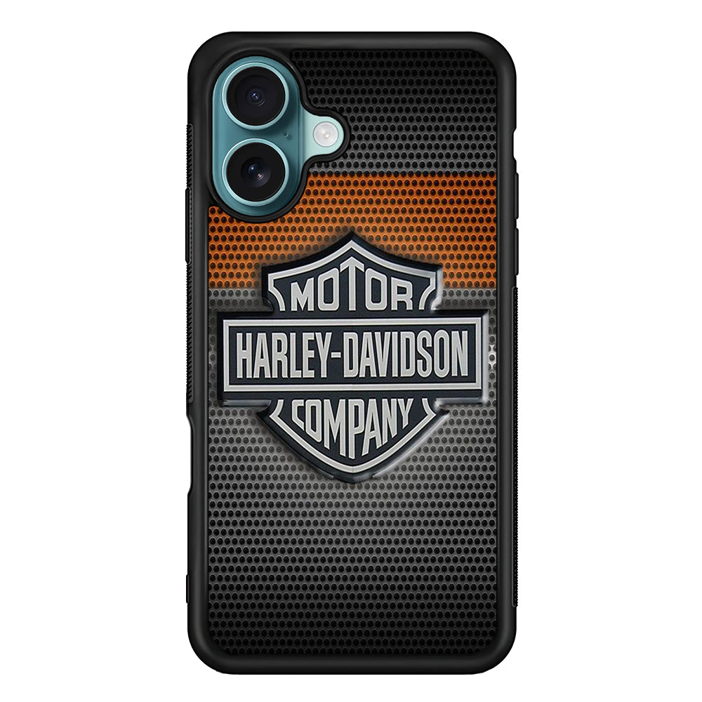 Harley Davidson Grey iPhone 16 Case