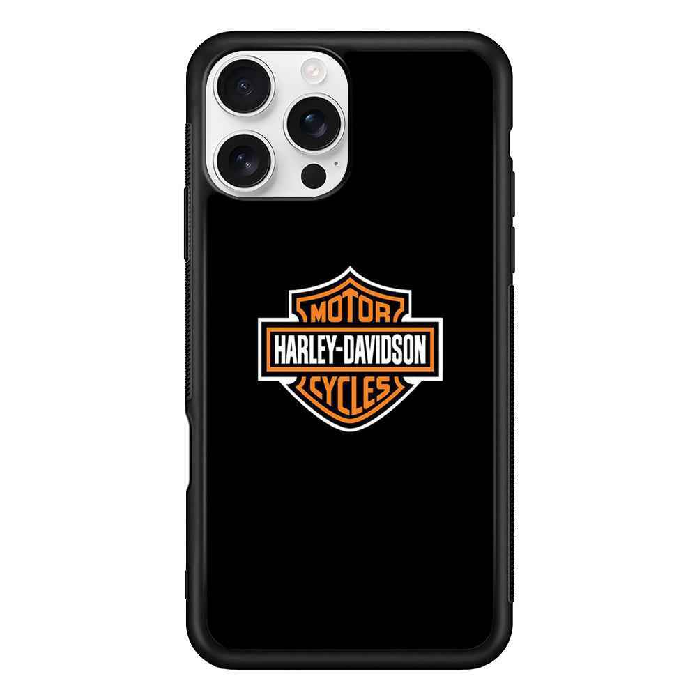 Harley Davidson Logo Black iPhone 16 Pro Max Case