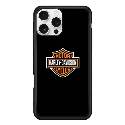 Harley Davidson Logo Black iPhone 16 Pro Max Case