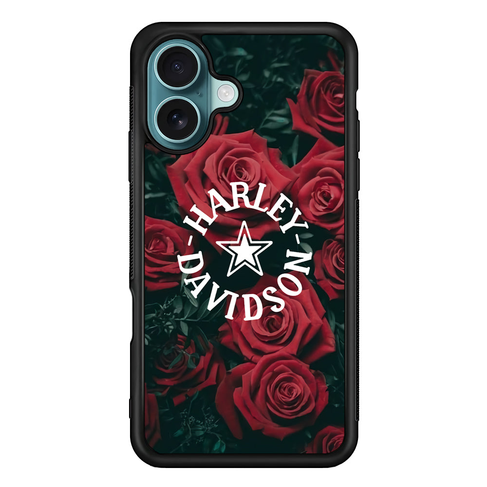 Harley Davidson Rose Views iPhone 16 Plus Case