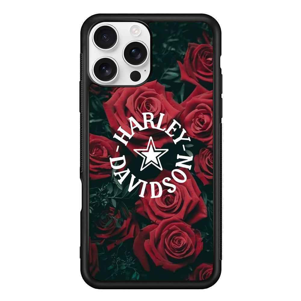Harley Davidson Rose Views iPhone 16 Pro Max Case