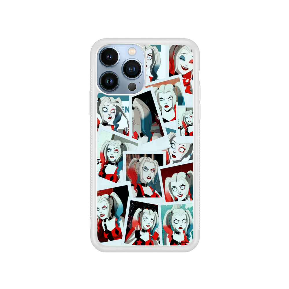 Harley Queen Expression In Frame iPhone 14 Pro Max Case