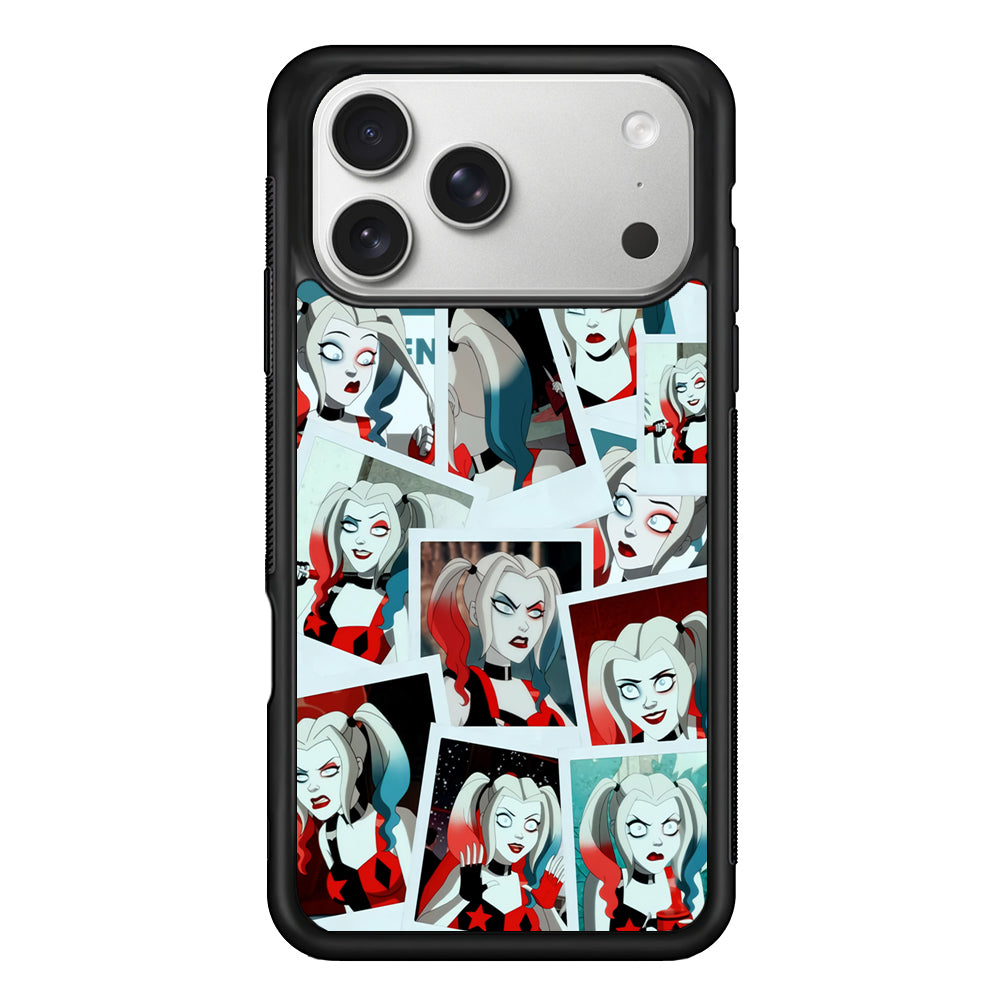 Harley Queen Expression In Frame iPhone 17 Pro Max Case