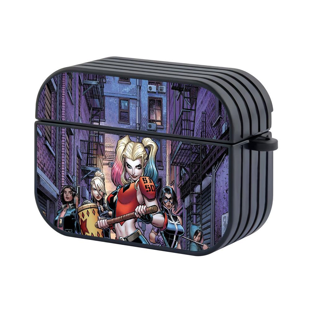 Harley Quinn Girls Squad on Duty Apple Airpods Pro Case Black