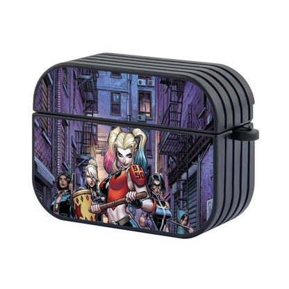 Harley Quinn Girls Squad on Duty Apple Airpods Pro Case Black