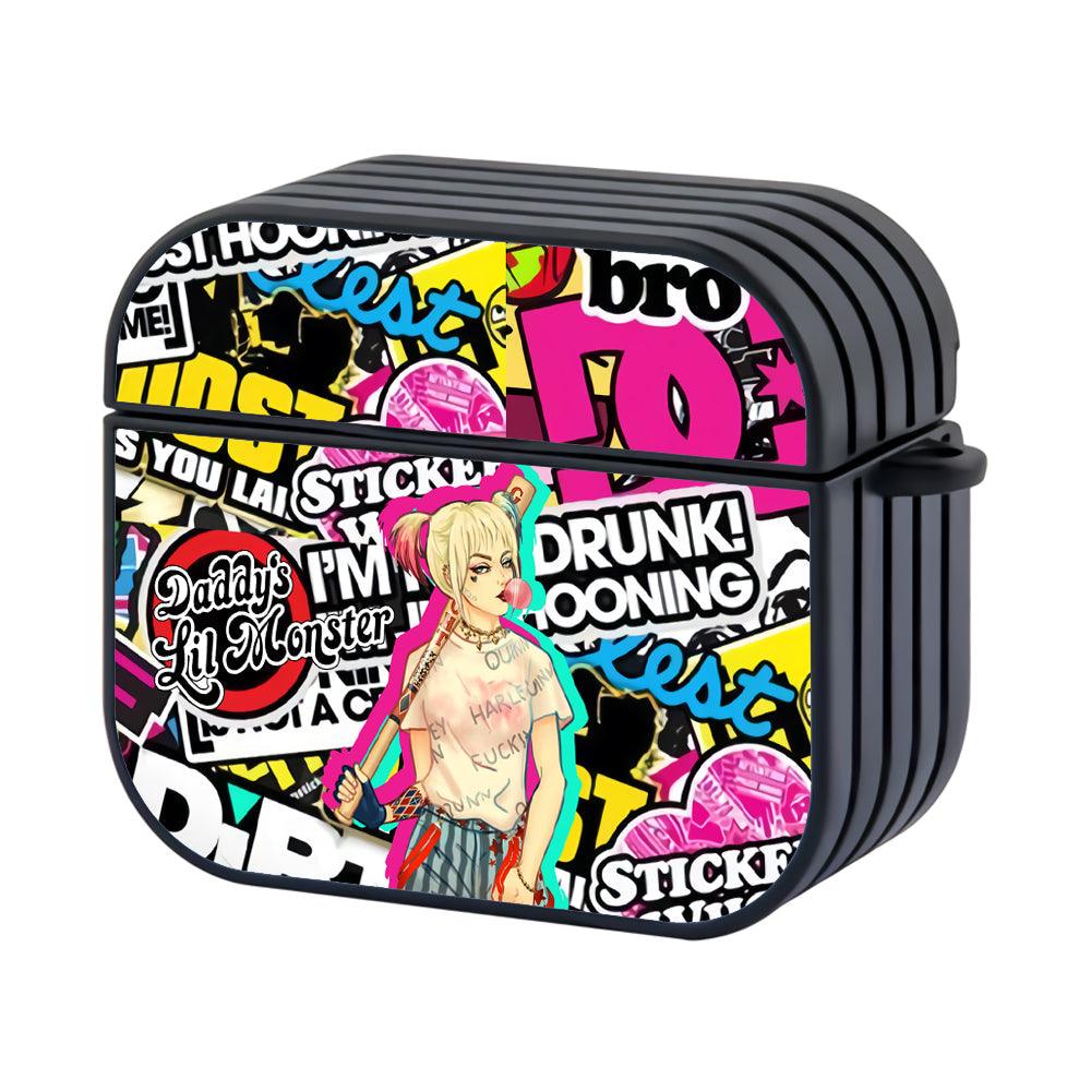 Harley Quinn Relax and Keep Going Apple Airpods 4 Case Black
