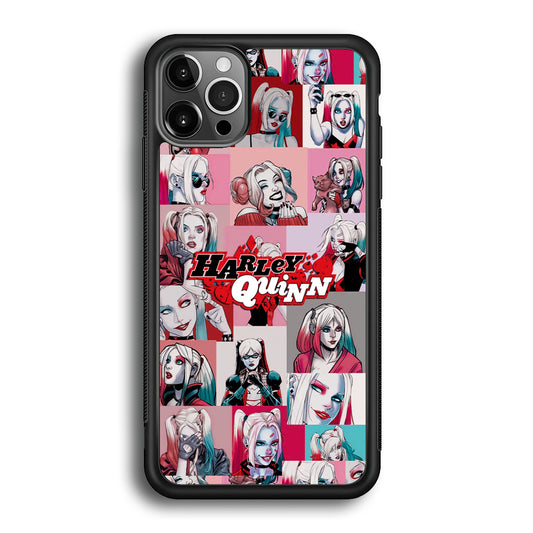 Harley Quinn Smiley Photo Collage iPhone 12 Pro Case