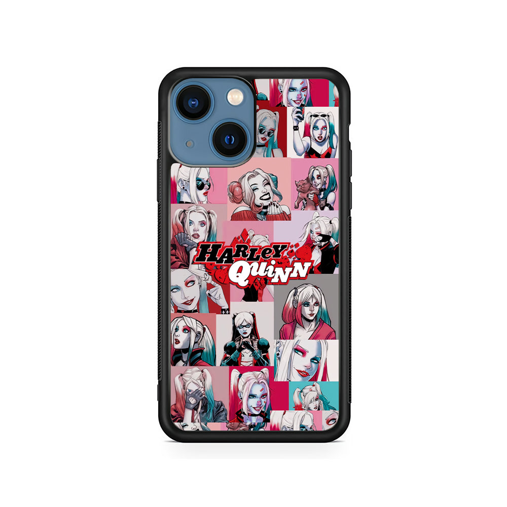 Harley Quinn Smiley Photo Collage iPhone 14 Plus Case