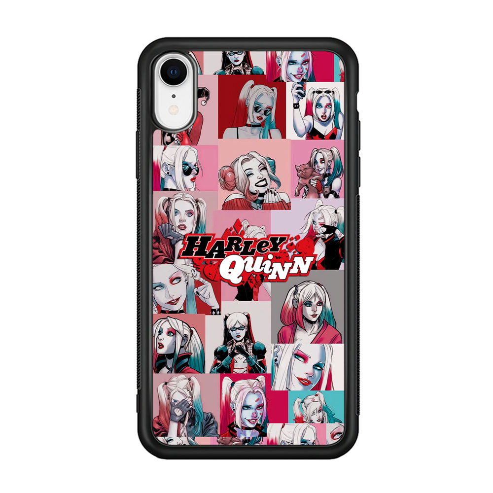 Harley Quinn Smiley Photo Collage iPhone XR Case