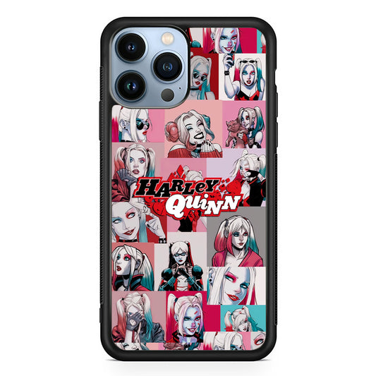 Harley Quinn Smiley Photo Collage iPhone 13 Pro Max Case