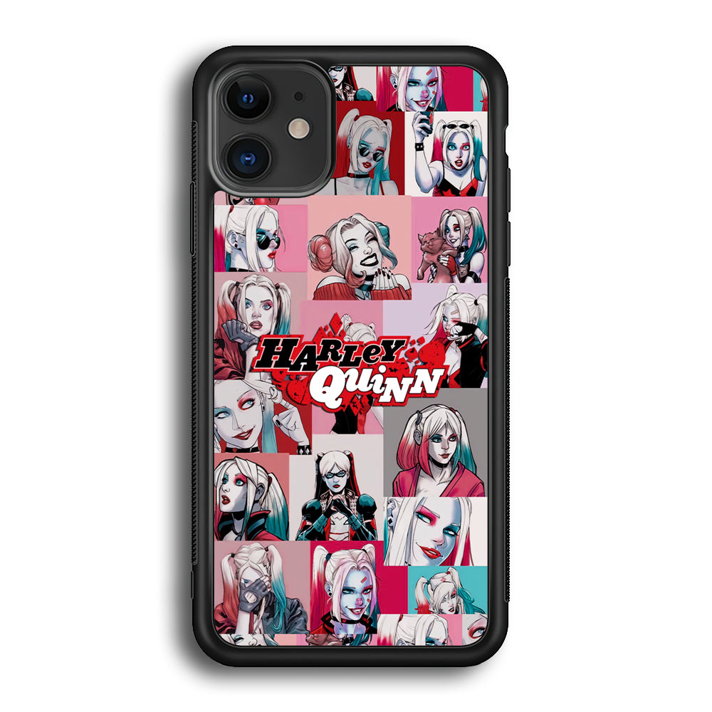 Harley Quinn Smiley Photo Collage iPhone 12 Case