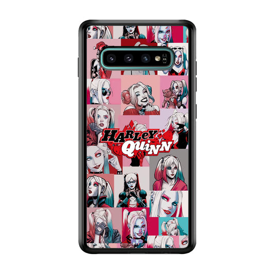 Harley Quinn Smiley Photo Collage Samsung Galaxy S10 Plus Case