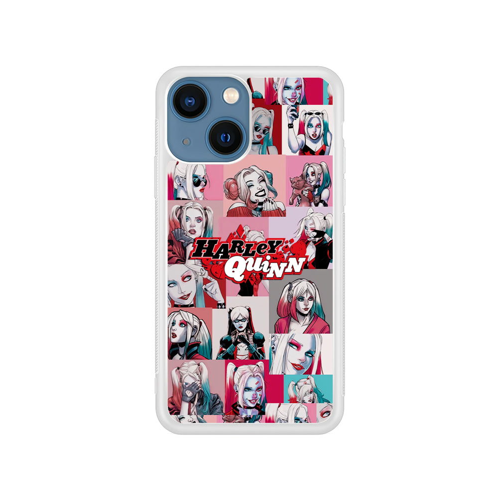 Harley Quinn Smiley Photo Collage iPhone 14 Plus Case