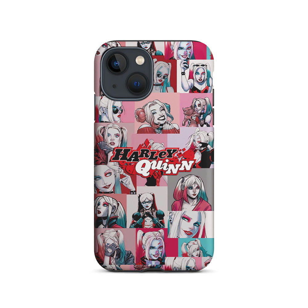 Harley Quinn Smiley Photo Collage iPhone 14 Plus Case